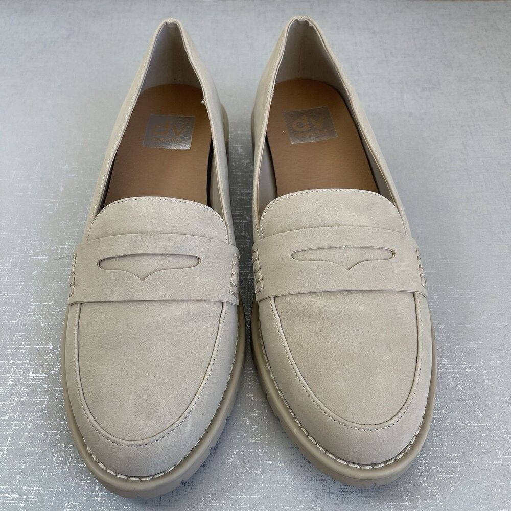 DV Dolce Vita Chunky Lug Sole Platform Loafers Sz 8.5 Comfort Preppy Shoes - Picture 13 of 13